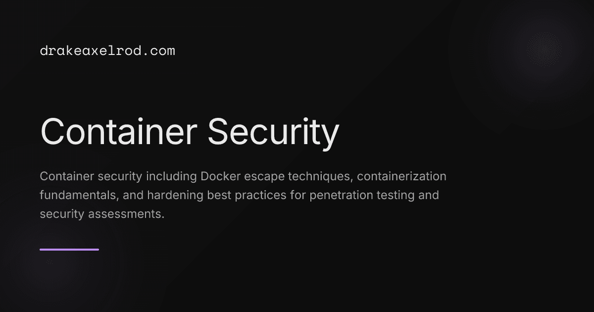 Container Security