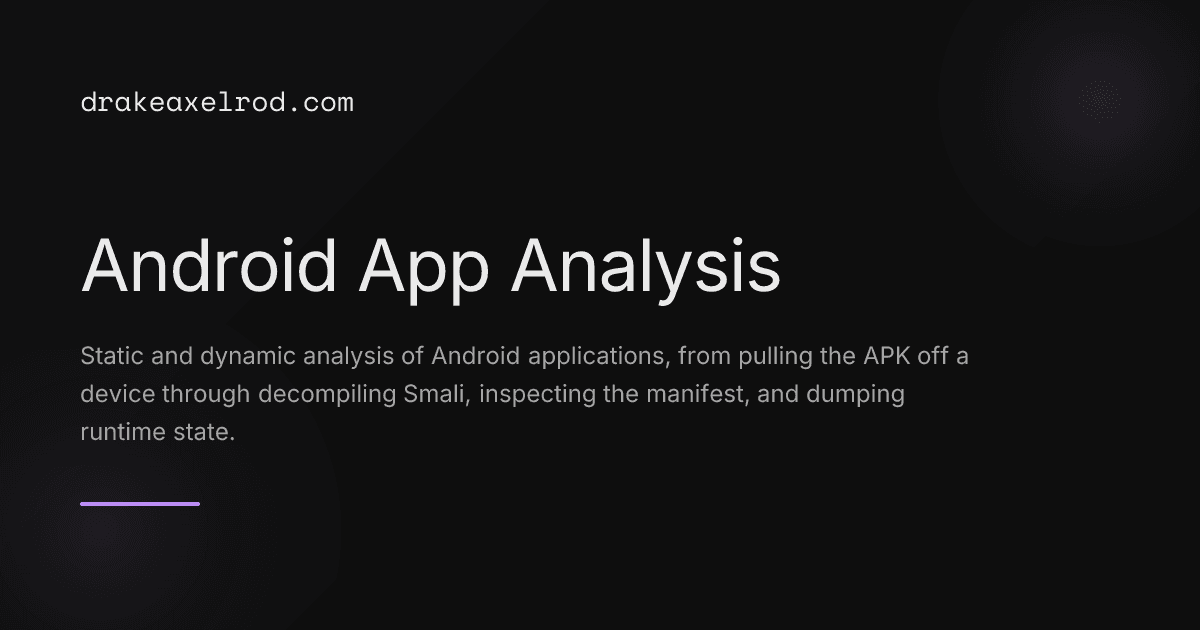 Android App Analysis