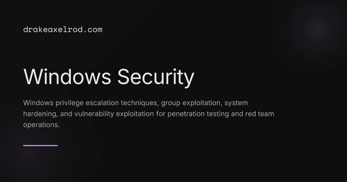 Windows Security